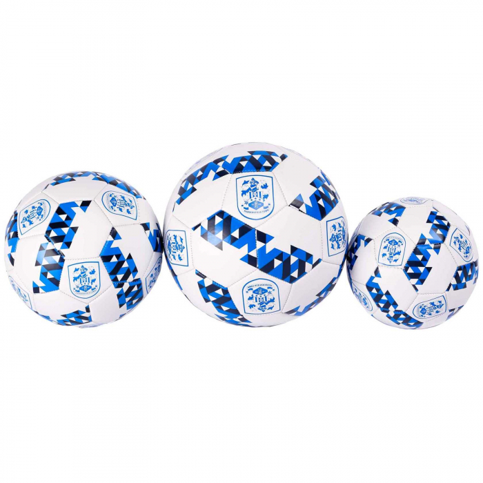 Size 1 White Pattern Crest Football