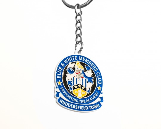 Blue and White Members Keyring