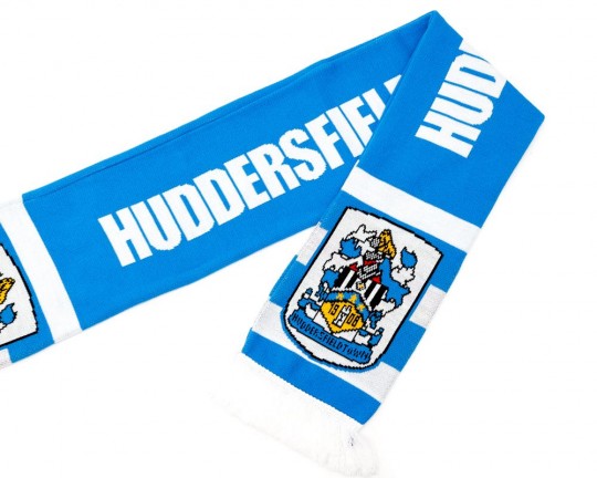 Blue and White Huddersfield Town Scarf