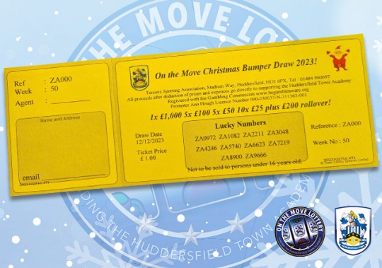 2023 On The Move Christmas Draw Ticket