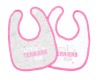 Baby Pink 2 pack bibs
