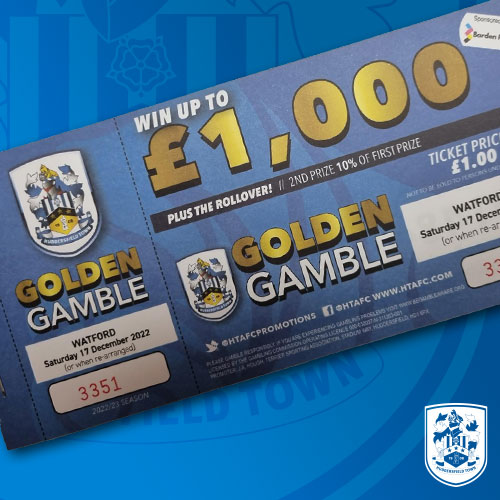 Blue Golden Gamble - Watford 17 12