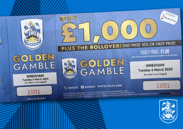 Blue Golden Gamble - Wrexham 04/03/25